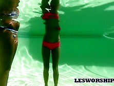 Teen Swim Lesson Turns Into Lesbo Vagina Licking