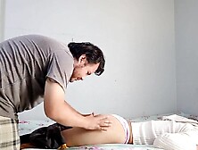 Stepbrother sticks his shlong in her until this babe screams