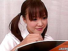 Pretty School Girl Momoka Rin Examines And Sucks A Dick