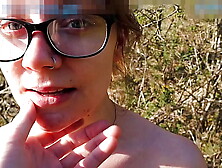 Horny Hannah Goode takes big public cum-shot and goes for a cumwalk