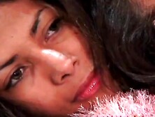 Lezbian teens masturbates together in group action