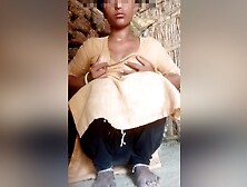 Desi Bhabhi Put Bamboo In Chute,  Remove Water From Chute