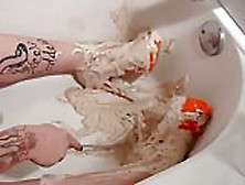 Heelgoddess Getting Real Messy With Cake Mix