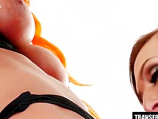 UNCONTROLABLE PASSION TS Nikki Jade Taylor Surrenders to Dominant Redhead Aspen Brooks