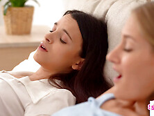 Horny Hotties Tiffany Tatum & Ohana Petite Fuck Stepdads Dick instead of Step...