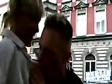 Oral With A Blonde In Public