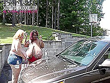 Suzie 44K And Norma Stitz Big Boobs Carwash