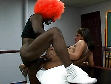 Big Ass Chick Foams Up While Getting Drilled By A Gigantic Cock