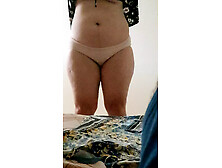 Step mom with monstrous melons get changed of clothes in front of step son