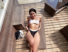 My Friends Girlfriend Was Left Alone With Me.  She Gave Me A Yoga Class That I Will Never Forget