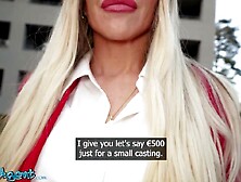Public Agent - Real outdoor sex large breasts Spanish estate agent sucks large schlong gets screwed hard