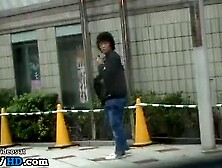 Japanese horny man asks hot girl to have sex