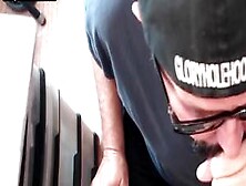 Gloryhole Homemade Gaydaddy Sucking Black Dong In Closeup