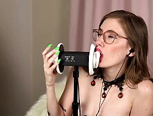 Emma Ruby Vampire Ear Licking