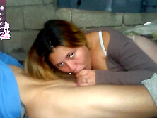 Messy and dirty webcam show featuring a milf giving oral pleasure