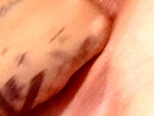 Nasty kitten plays with juicy vagina