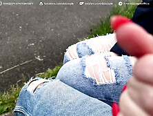 Started on a Bench,  Ended at the Pier – No Regrets - Super risky public sloppy Handjob