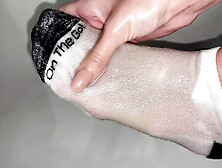 Foot Oil Massage in Ankle Socks