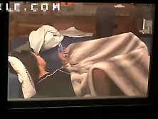 secretly filmed through the window