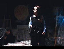 Female Security Gal Tricked Into Giving Tugjob - Italian Hottie Layla Scarlett Time Stop Freeze Porn