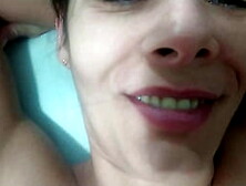 Mature married woman taking the young man's virginity and moans with pleasure watching him fill her pussy with cum