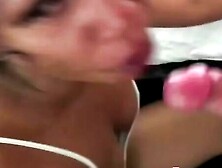 POV Asian blowjob and swallow