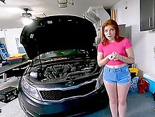 Katerina Deville Gets Her Ginger Snatch Drilled To Fix Her Car