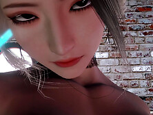 3D Blonde Asian Whore Sitting on the Big Dick