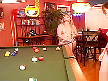 Young Pussy On The Pool Table