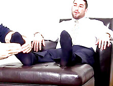 Casey More Demands Worship From His Foot Slave - Casey