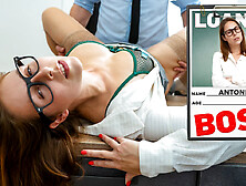 LOAN4K.  Secret sex between slutty Boss and her naughty manager on the office table