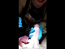 a tattoo artist sucking on her clients cock to kee
