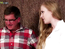 Medical femdoms lick sub in this very slutty cfnm group scene