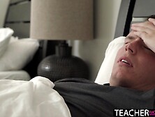 Hot Teacher Eva Long Makes Required Tutoring Visit Fucks Masturbating Student