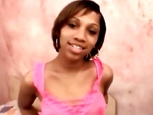Petite Black Teen Sucks On Hard Prick (18+)