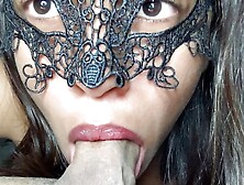 69 Deep throat training, teaching brunette how to blow job. I enjoyed it in her throat