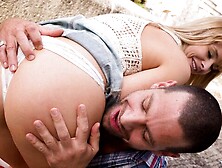 An awesome outdoor pound with a cum-loving girlfriend Charlyse Bella