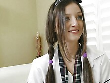 Schoolgirl Passes Math Test,  As A Reward The Teacher Gets To Lick Her Pussy