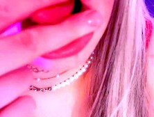 swallowing on my fingers and touching my nipples