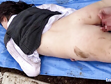 Misaki Azusa And Azusa Misaki In Bdsm Outdoors Kept In Shallow Grave Boots On Face Cumshot Facial Extreme Domination