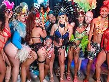 real carnaval anal samba fuck party