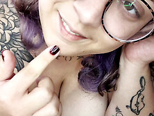 Sticky Honey Play on My Huge Tits and I Masturbate