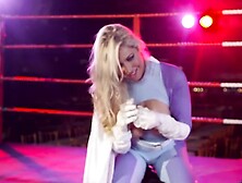 Superhero costume big boobs and a hot blondie MILF