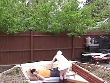 Neighborhood Slut Blows And Fucks The Old Guy Next Door