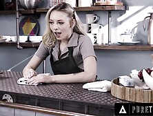 Young Baristas Have Passionate Sex After Closing Time