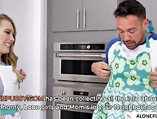 AJ Applegeatte's Kitchen Sex Adventure - Hot Blonde Babe Gets Fucked Hard