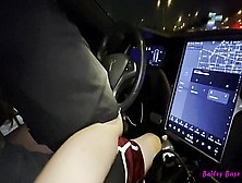 Cute Hot Skinny Youngster Bailey Base Rides Tinder Date In His Tesla While Driving - 4K