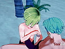 One Piece Yaoi - Zoro X Sanji Handjob And Blowjob In A Beach - Anime Manga Gay