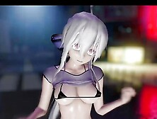 Haku Dancing In Sexy Short Skirt + Gradual Undressing (3D Hentai)