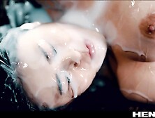 Marvelous Girl Fucked By Tentacle Monster & Filled With Spunk